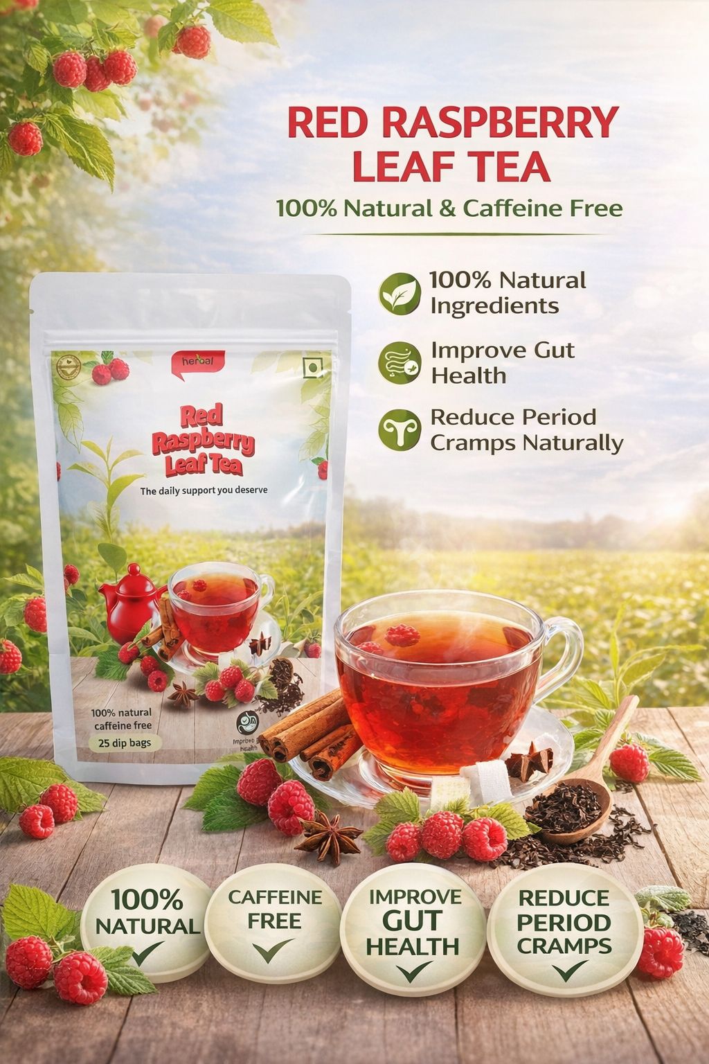 Red Raspberry Tea - 25PC Women's Wellness